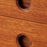 Wrighton Teak Dressing Table - Vintage 1960s - Hexagonal Base