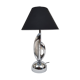 Lampe moderniste en metal chromé