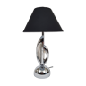 Modernist lamp in chromed metal