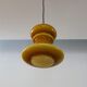 Paire de suspensions vintage en verre opalin années 1960