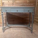 Table style Louis XVI period 1900 patinated and bronze