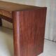 Art Deco design bench in wood and fabric - 1930s/40s