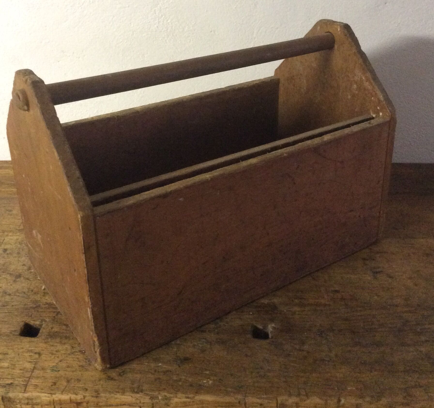 Old wooden tool box