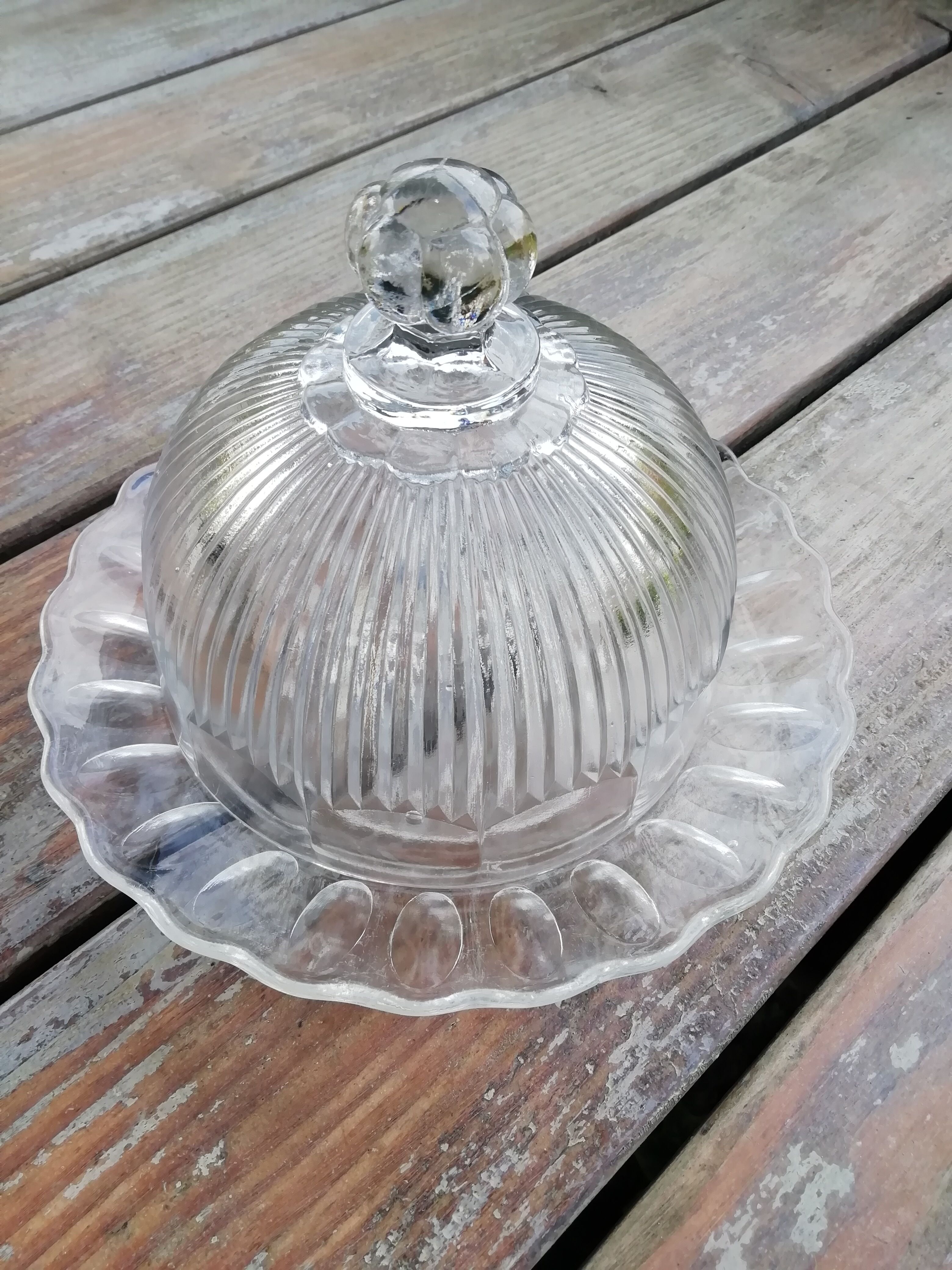 Glass bell and matching top