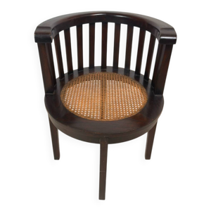 fauteuil colonial « Art - bois cannage