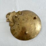 Vintage bronze shell ashtray