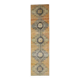 Vintage Turkish Oushak Handmade Wool Runner 89x344