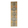 Vintage Turkish Oushak Handmade Wool Runner 89x344