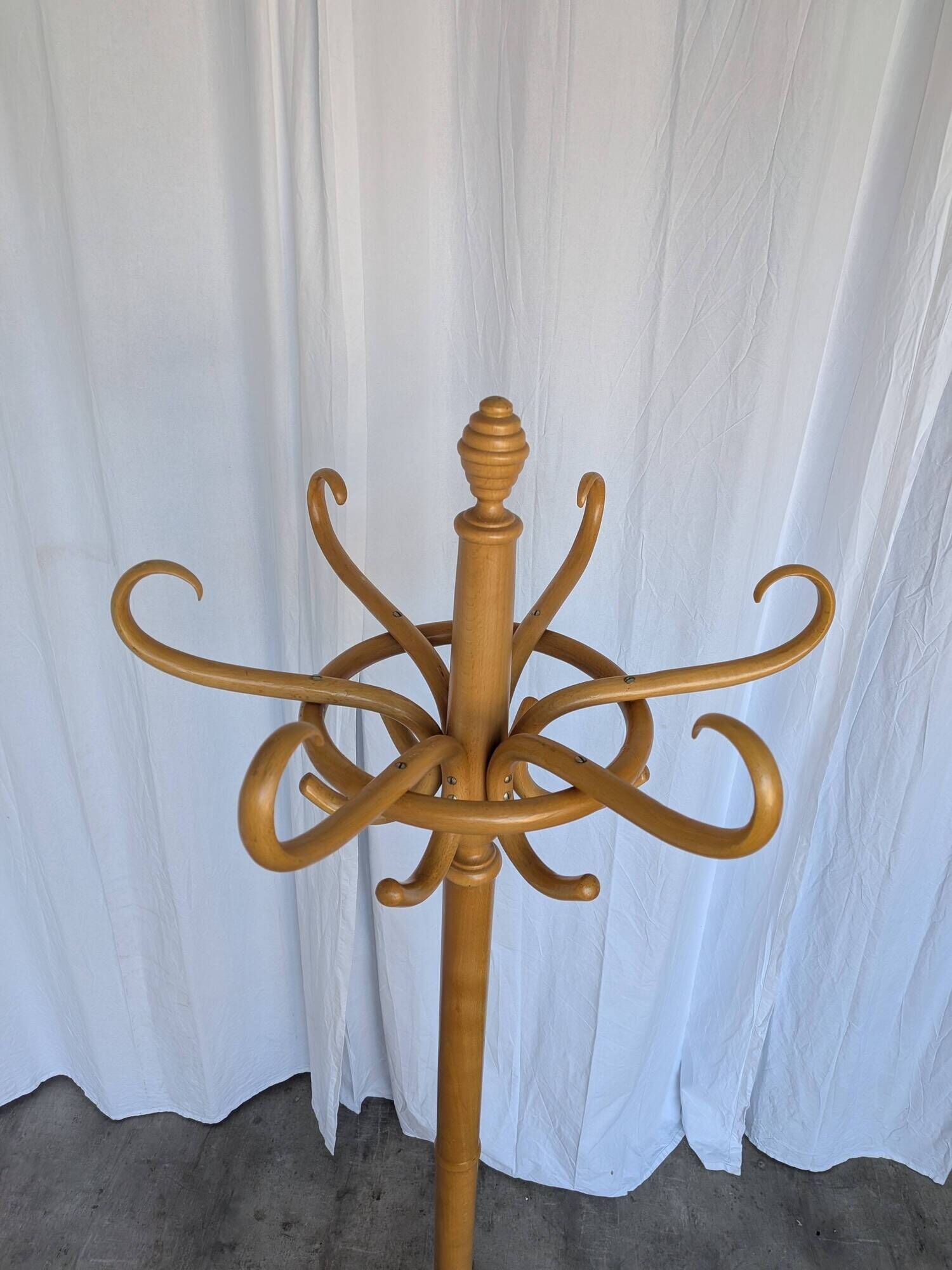 Vintage Bentwood Coat Stand in Thonet Style with Umbrella Holder / Hall Tre