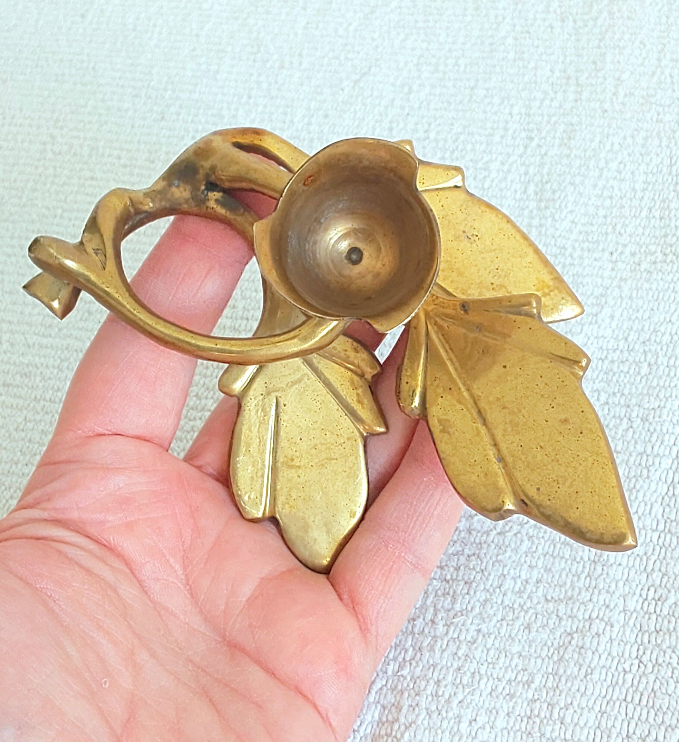 Bougeoir en laiton vintage