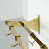 Complete brass coat rack, Italy 1950s.