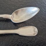 Series of 2 tablespoons - In solid silver
