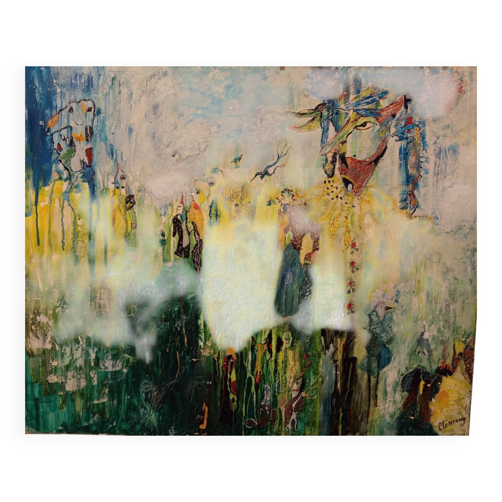 Oil painting signed