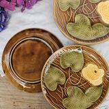 Sarreguemines barbotine dessert plates