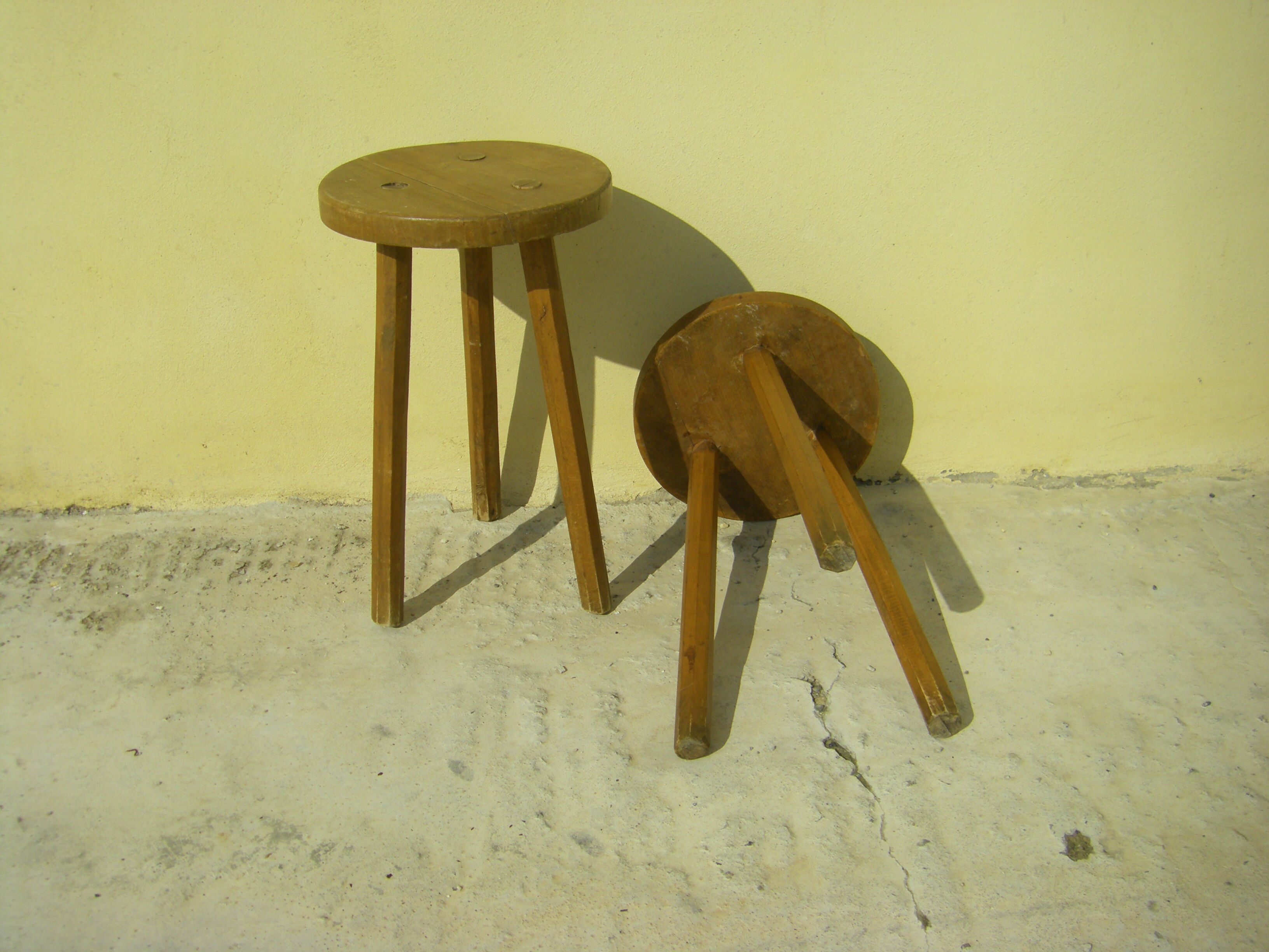 Pair of vintage decoration stools