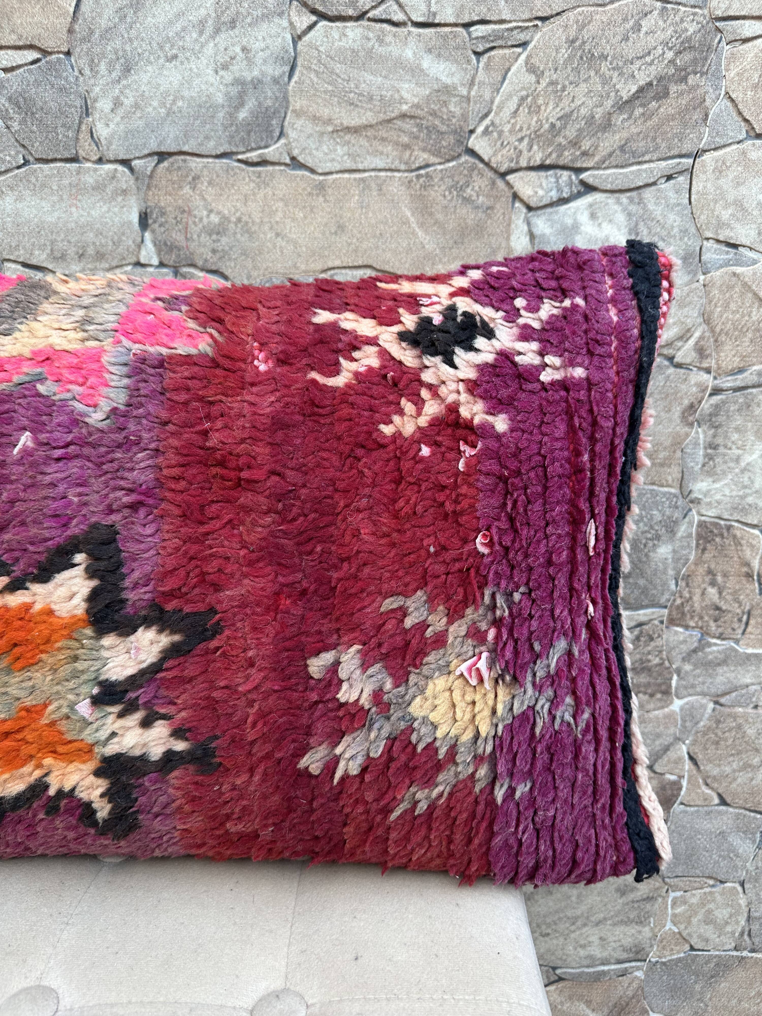 Beautiful vintage Berber Kilim cushion from Morocco