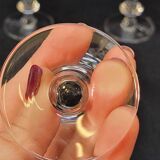 6 verres a porto en cristal cristallin taillé bayel
