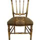 Napoleon III period gilded wood chair