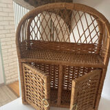 Rattan shelf