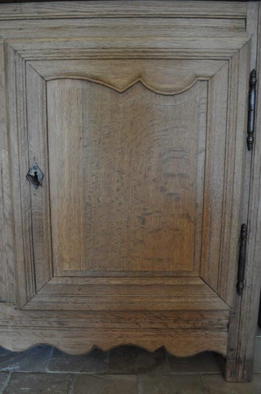 Buffet Louis XIV Dresche Picarde solid oak aspect Brut