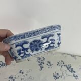 Chinese decorative planter - blue and white - vintage rectangular pot