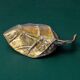 Brutalist leaf tray by David Marshall in bronze, 1970s