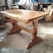 Table bistrot vintage anglaise à rallonges