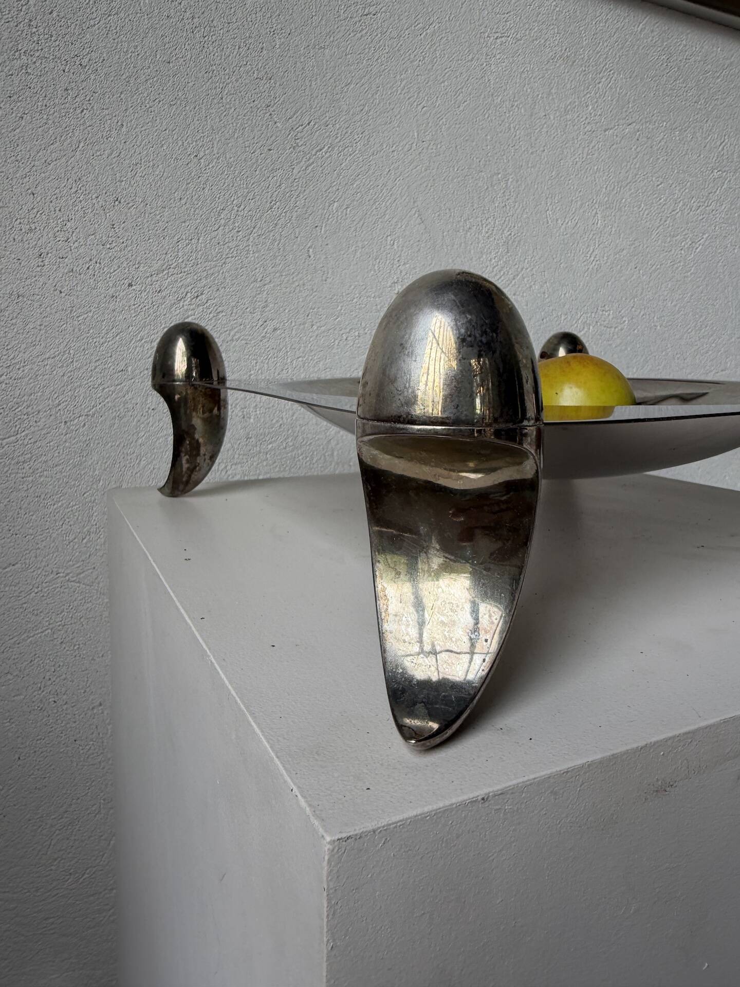 Silver-plated fruit bowl