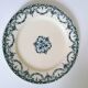 Plate in blue earth eniron, English Franco company, 19th orian decoration totaling