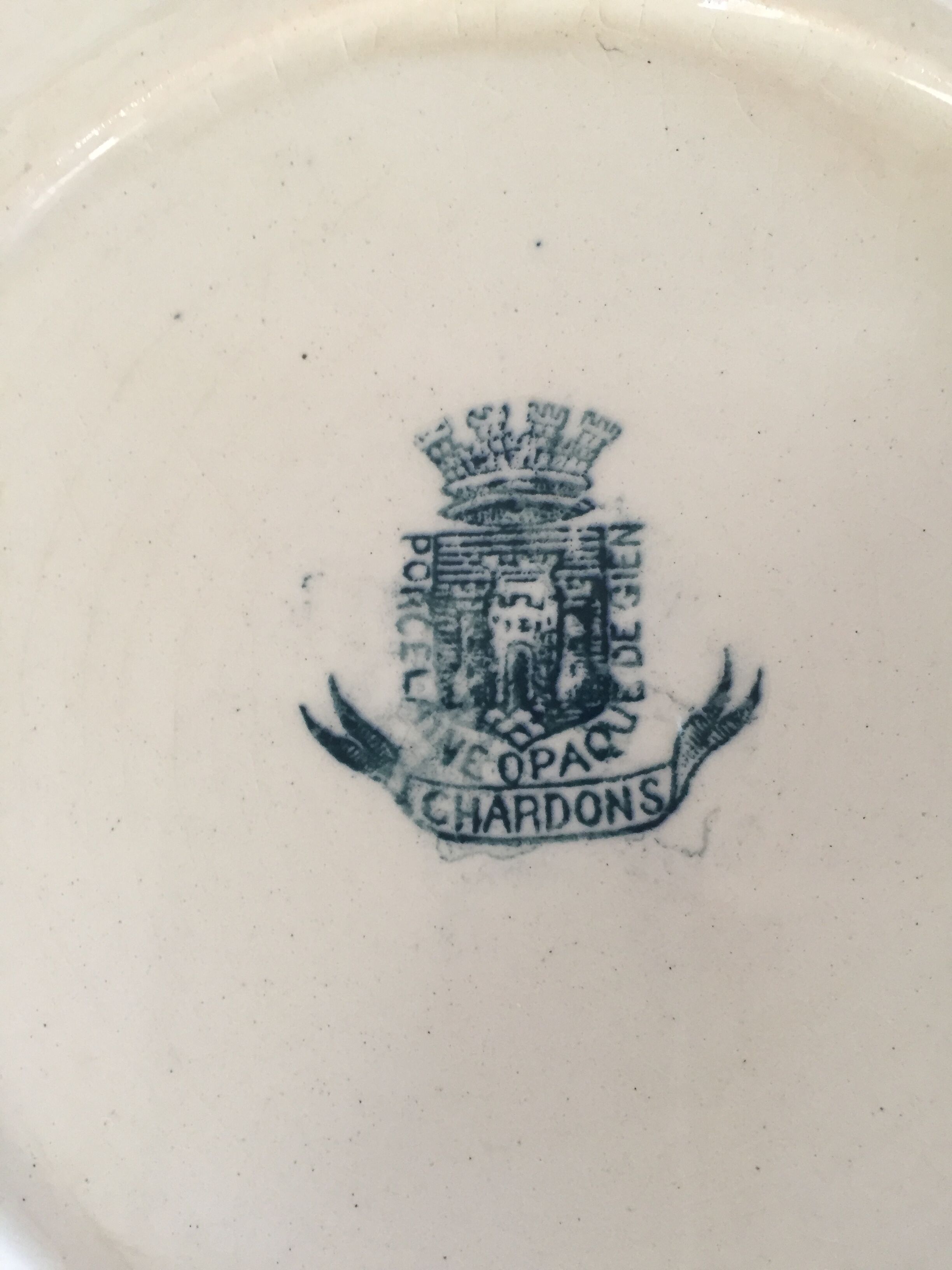 Dish porcelain Opaque of Gien