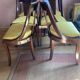 6 mahogany gondola chairs.