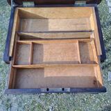 Coiffeuse française en palissandre de style Louis XV marqueterie