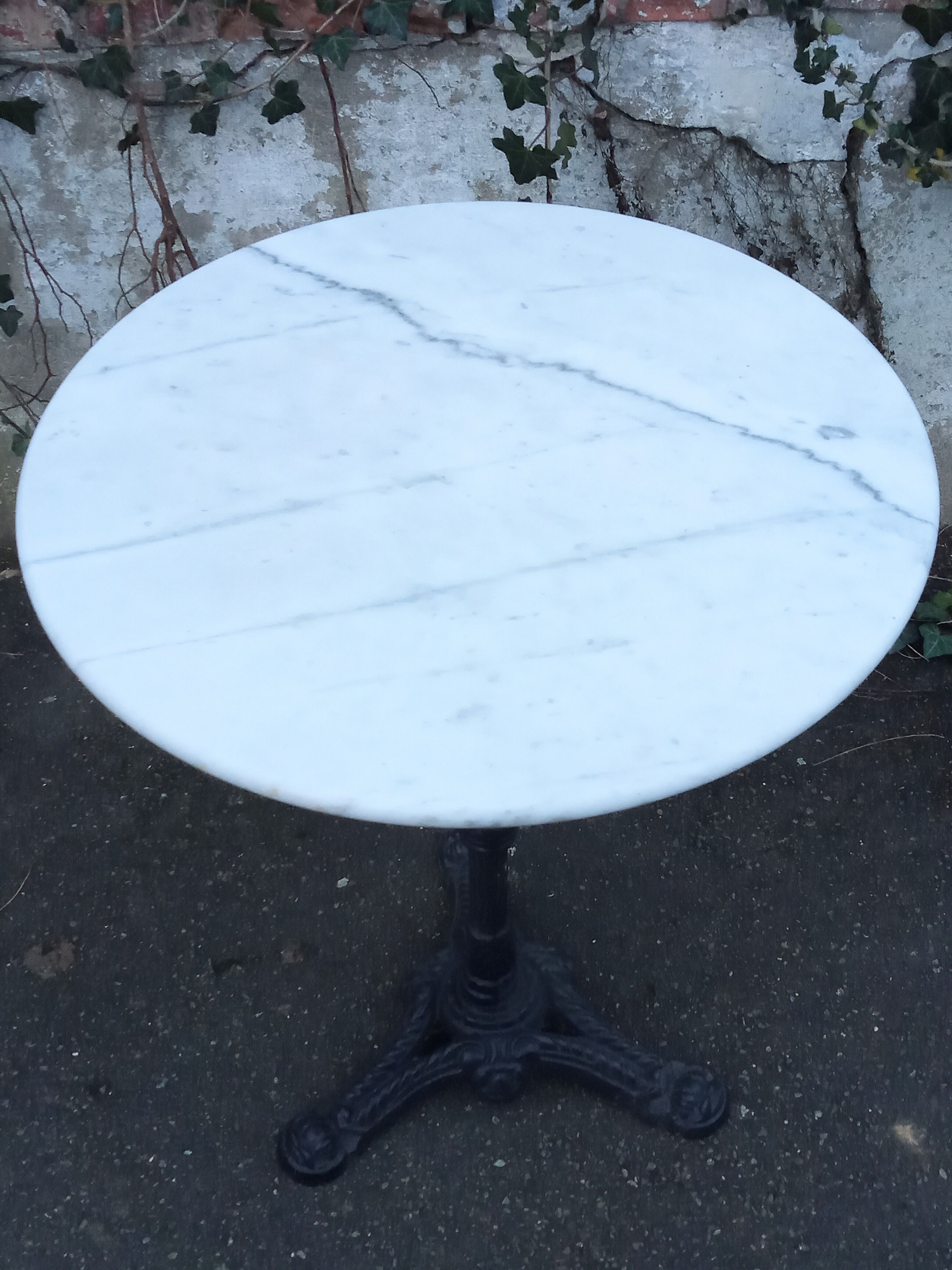 Marble bistro table