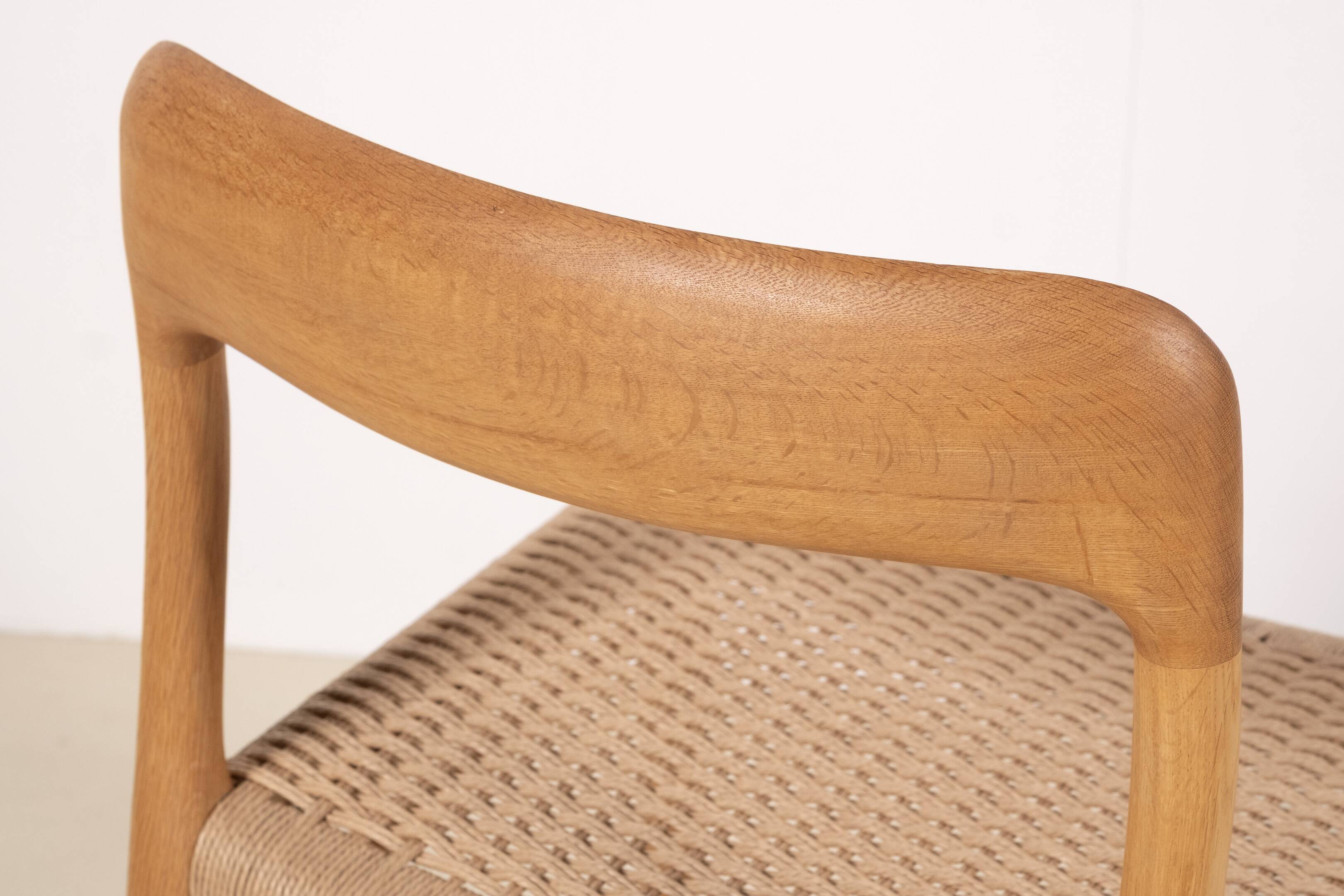 8x Niels O. Møller Model 75 in Oak, 1960s Denmark
