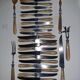 29-piece horn cutlery set, knives and serving utensils.