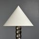 Midcentury nickel plated modernist space age bubbly table lamp, 1970s