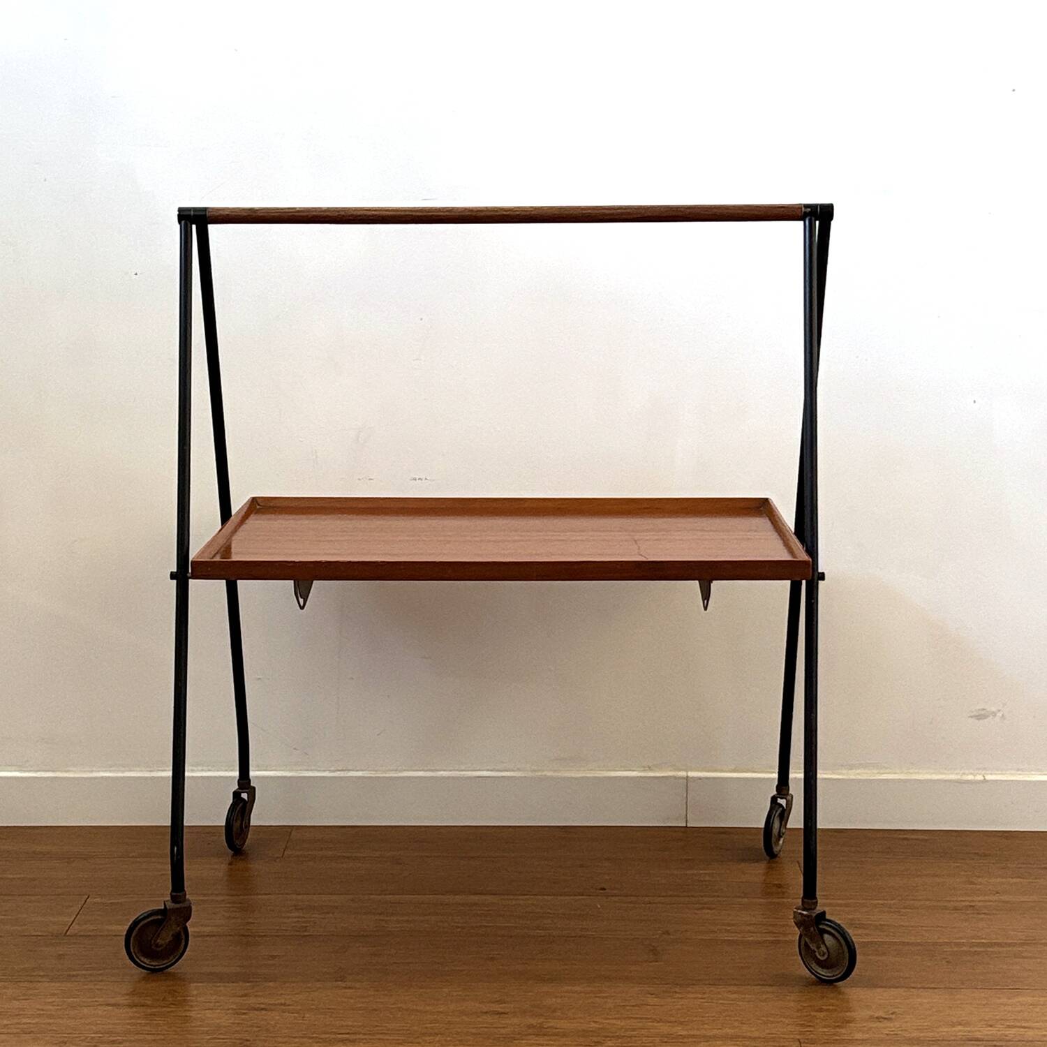 Folding Scandinavian dessert trolley