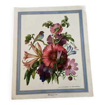 Ancient floral illustration.