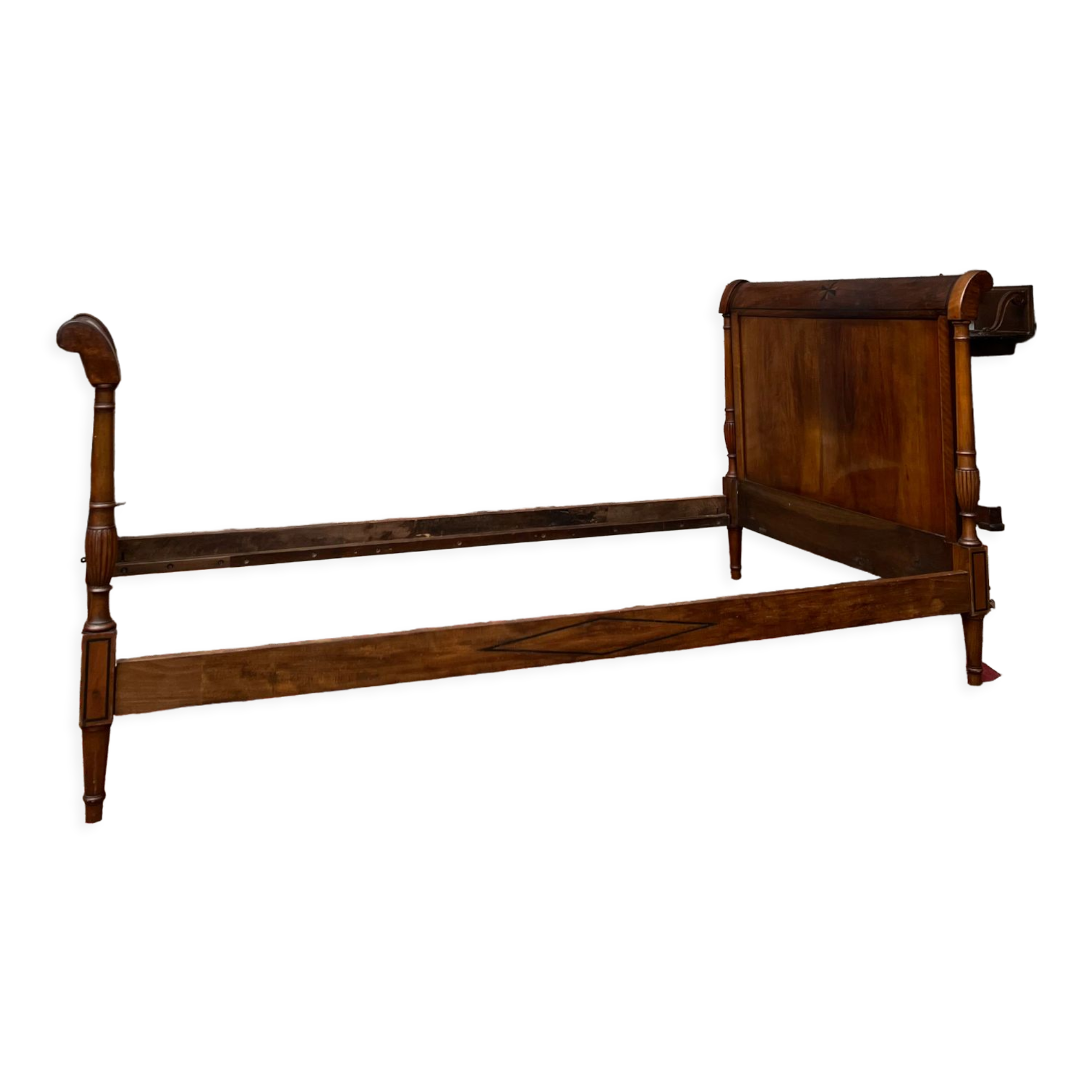 Mahogany bed from the 18th century Directoire period