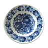 Old plate blue flowers