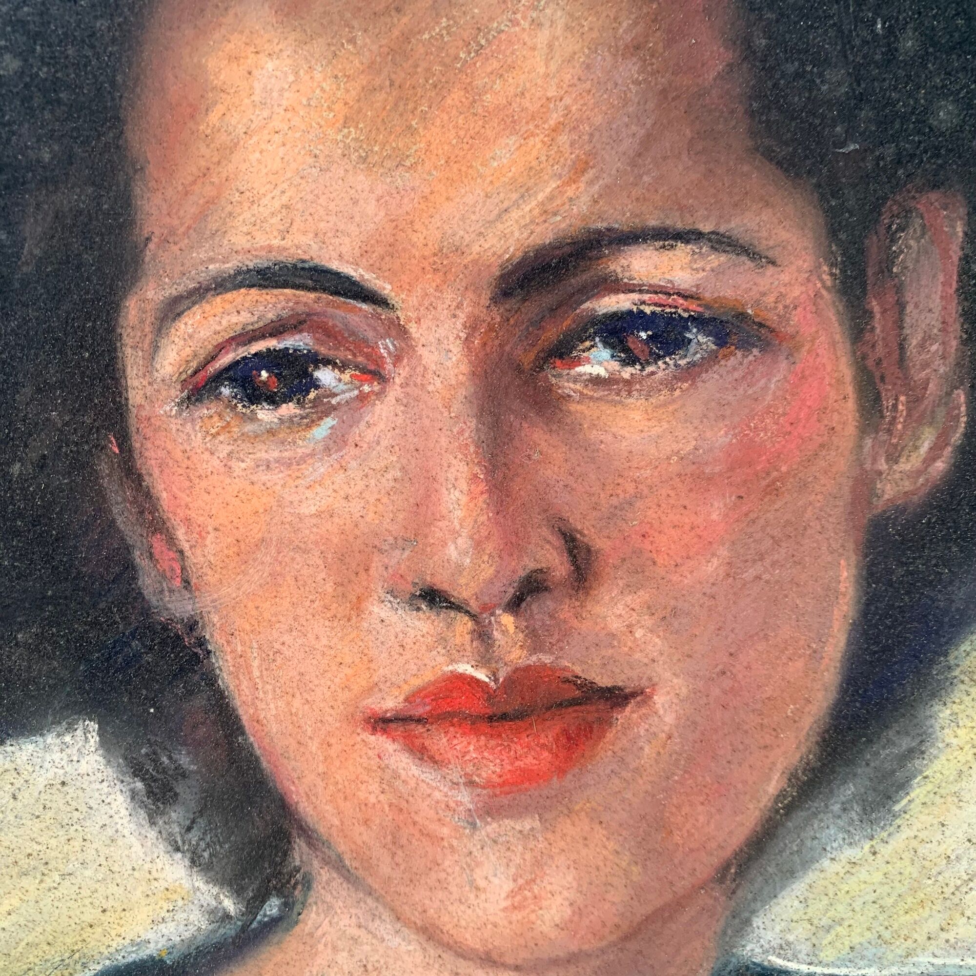 Portrait of Lady in Pastel by Marie Terlamen
