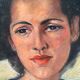 Portrait of Lady in Pastel by Marie Terlamen