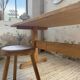 Perriand mountain furniture pine dining table