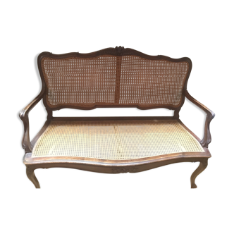 Walnut seating, Louis XV style late 19th century