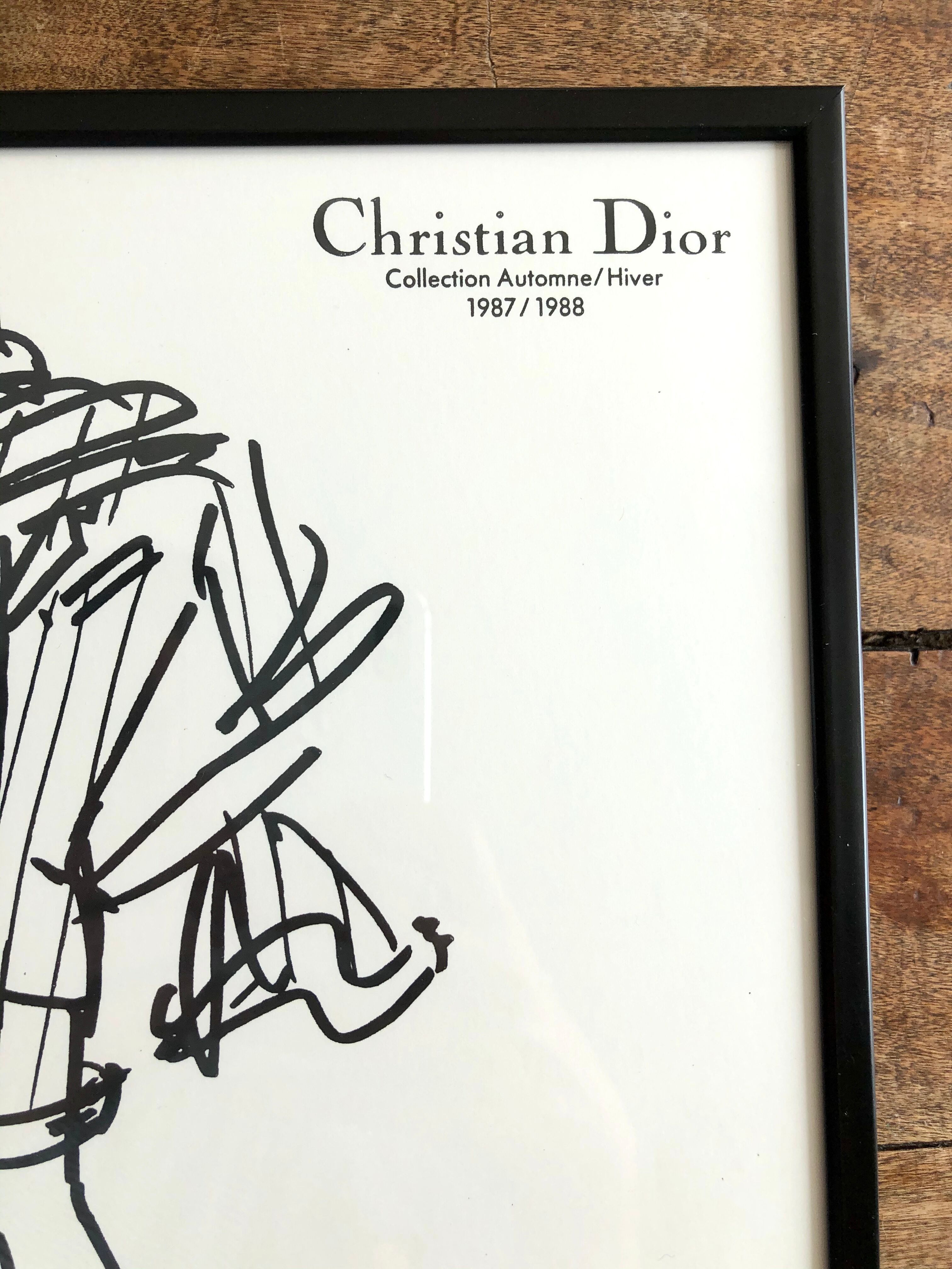 Christian Dior: fashion illustration