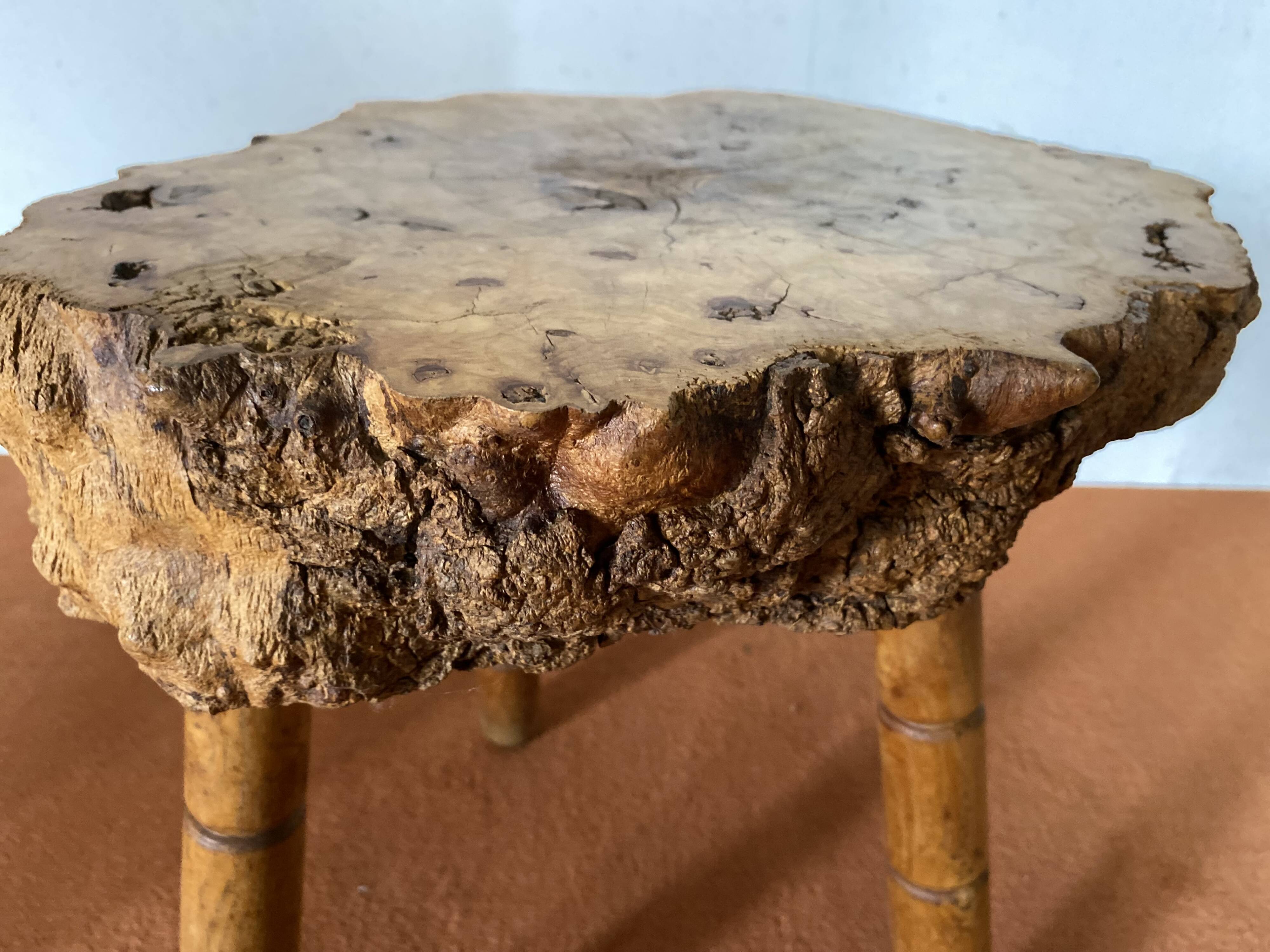 Brutalist tripod stool