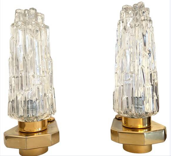 Pair of wall sconces— International design, circa 1960–1970