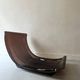 Marsala armchair in plexiglass and brown short pile velvet, Ligne Roset 1970