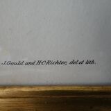 Pair of framed lithographs, birds