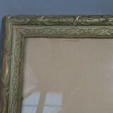 Frame wood & stucco patinated Art Nouveau 58,5x46,5 foliage 50x38,5 cm SB